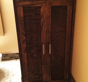 Tall Brown Cabinet