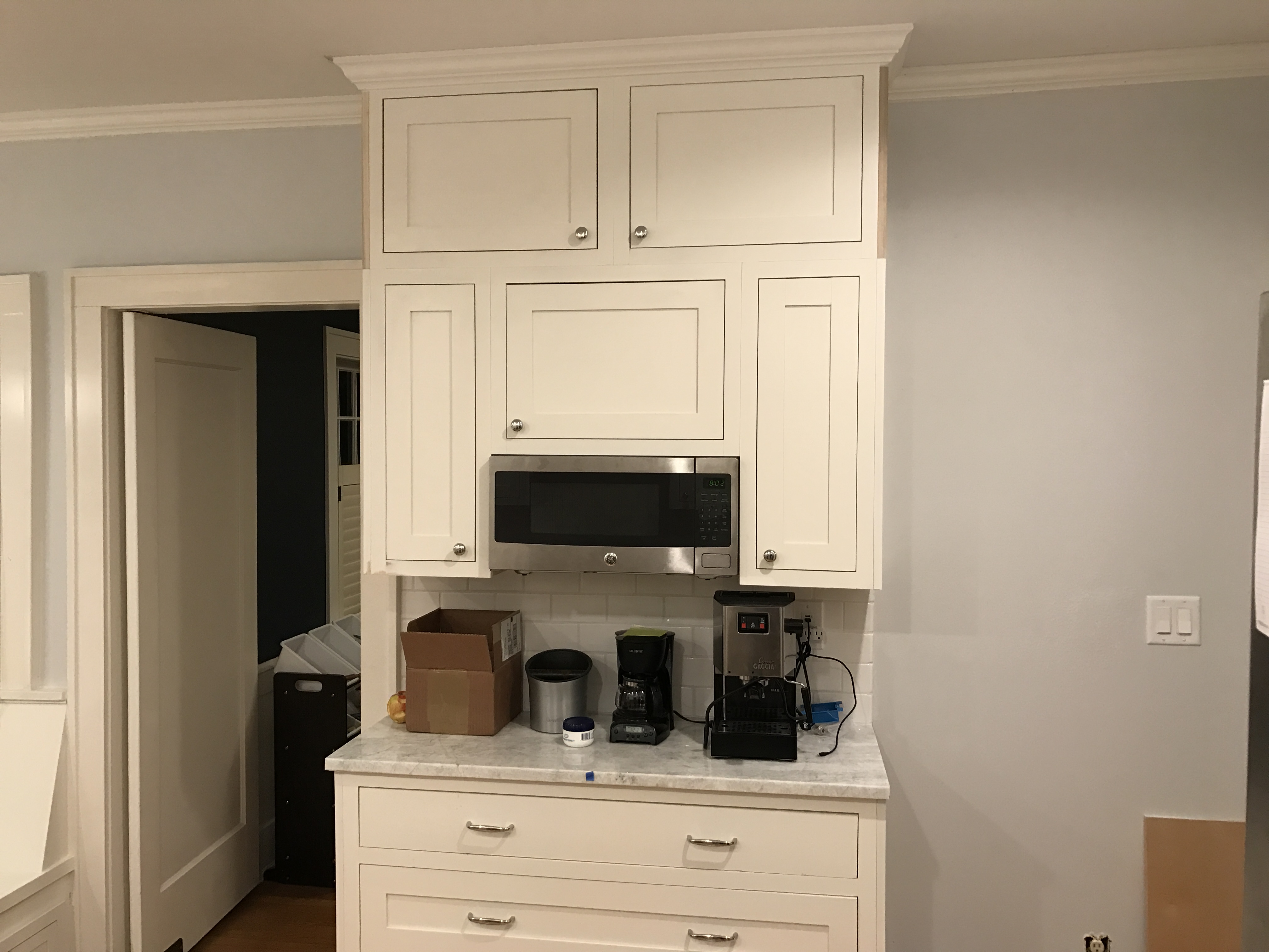 Tall White Cabinets